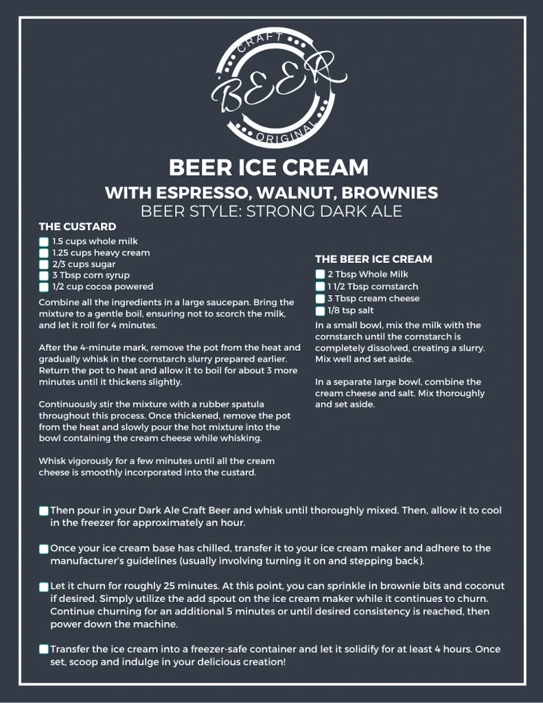 Craft Beer Ice Cream