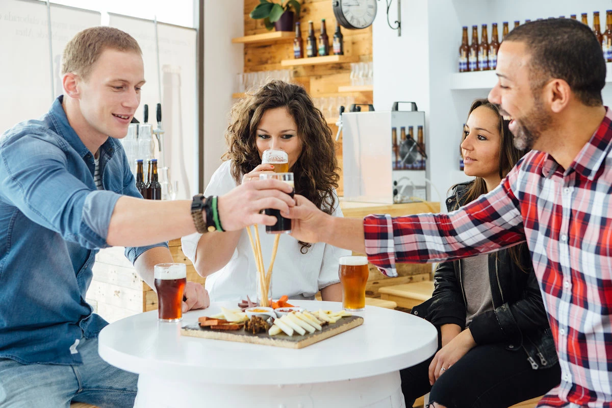 beer tasting party friends