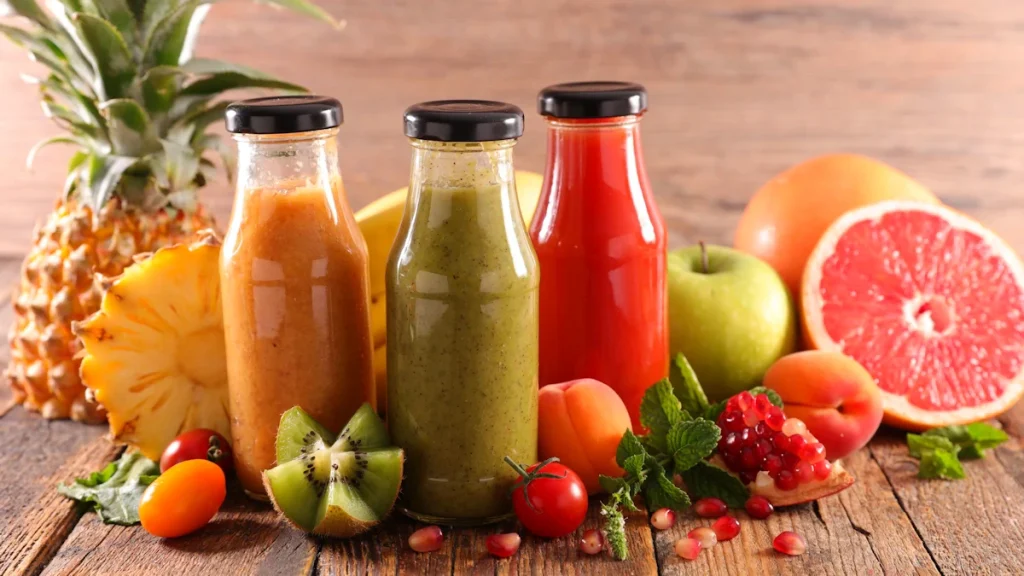 bottled drinks and ingredients