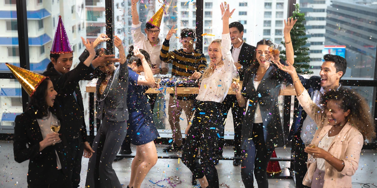happy office party