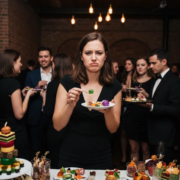 party guest doesn't like party food