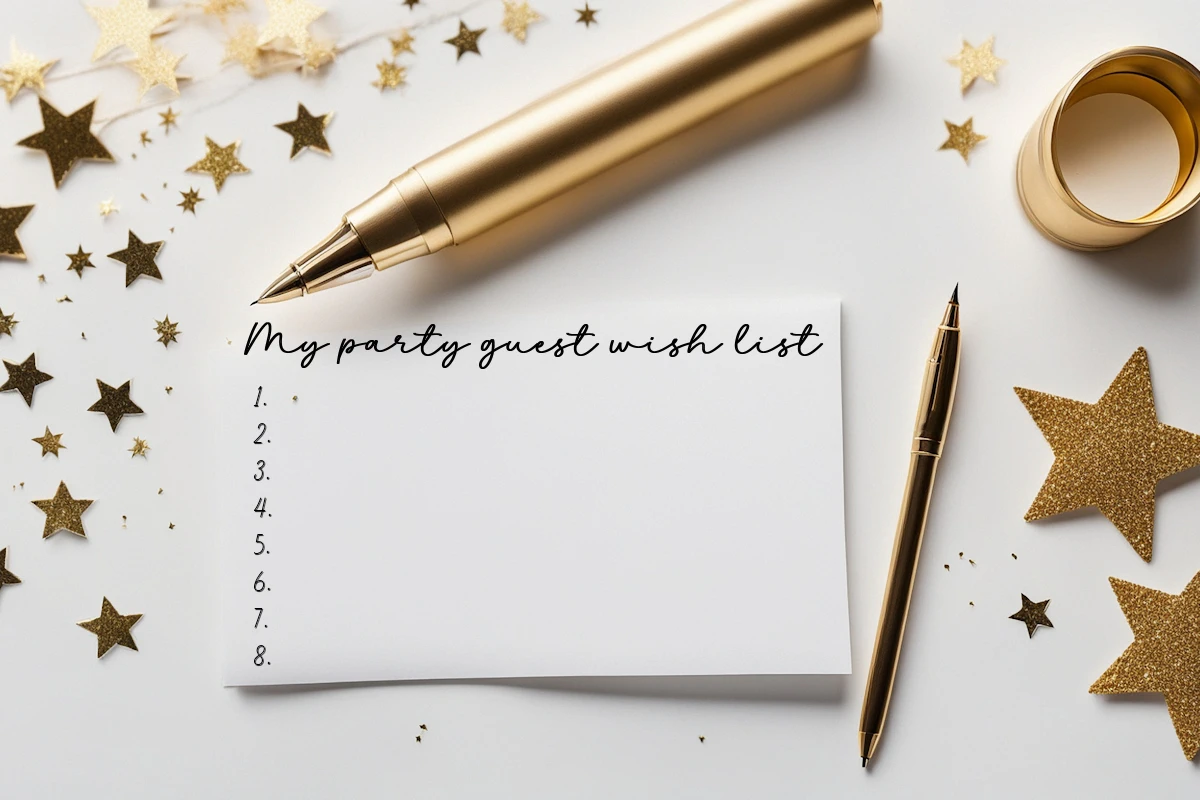 party guest wish list