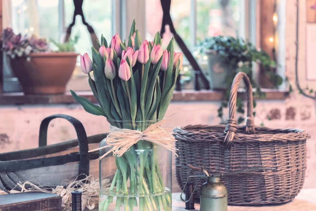 find the perfect place to display your tulips