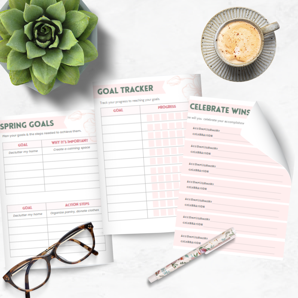 spring goal planning pages
